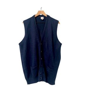 Alpaca Warehouse Navy Vest Academic Business Casual Preppy Sweater Size XXL